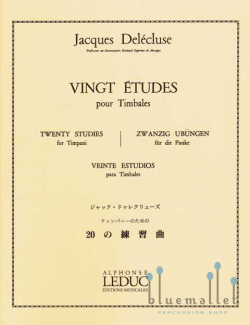 Delecluse , Jacques - Vingt Etudes pour Timbales