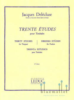 Delecluse , Jacques - Trente Etudes pour Timbales 2