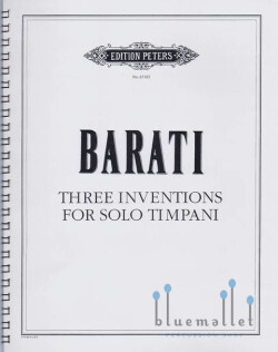 Barati , George - Three Inventions for Solo Timpani