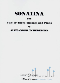 Tcherepnin , Alexander - Sonatina For Two or Three Timpani and Piano (スコア・パート譜セット)
