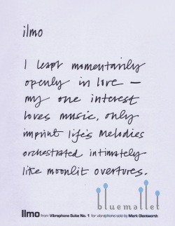 Glentworth , Mark - Ilmo from Vibraphone Suite No.1 for Vibraphone Solo