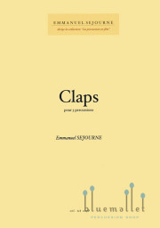 Sejourne , Emmanuel - Claps pour 3 Percussions