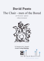 Punto , David - The Chair-men of the Bored for percussion Quartet (スコア4冊セット)