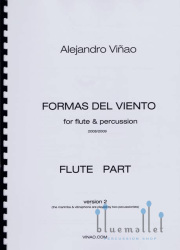 Vinao , Alejandro - Formas del Viento for Flute & Percussion Version 2 (パート譜のみ)