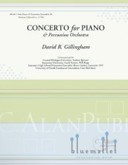 Gillingham , David R. - Concerto for Piano & Percussion Orchestra (スコア・パート譜セット)