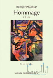 Pawassar , Rudiger - Hommage a J.S.B. for Two Marimbas (スコア・パート譜セット)