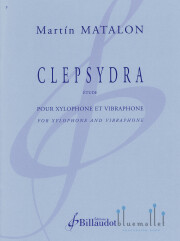 Matalon , Martin - Clepsydra Etude for Xylophone and Vibraphone (スコアのみ)