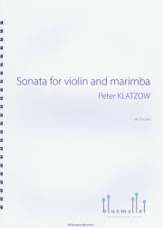 Klatzow , Peter - Sonata for Violin and Marimba (スコア2冊セット)