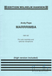 Pape , Andy - Marrrrimba for Solo Marimba and Optional Vibraphone