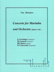 Rosauro , Ney - Concerto for Marimba and Orchestra (ピアノ伴奏版 / スコア・パート譜セット)