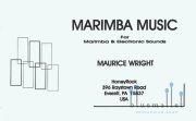 Wright , Maurice - Marimba Music for Marimba and Electronic Sounds (CD伴奏付き)