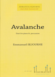 Sejourne , Emmanuel - Avalanche Duet for Piano and Percussion (スコア・パート譜セット)