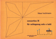 Hochmann , Klaus - Concertino３(パート譜のみ)