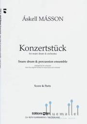 Masson , Askell - Konzertstuck (打楽器アンサンブル伴奏版 / スコア・パート譜セット)