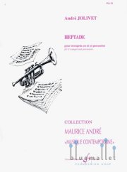 Jolivet , Andre - Heptade pour Trompette et Percussion (スコア・パート譜セット)