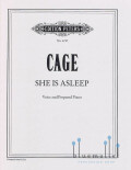 Cage , John - She is Asleep Voice & Prepared Piano (スコアのみ)