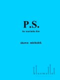 Michalek , Shawn - P.S. for Marimba Duo (スコアのみ)