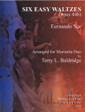 Sor , Fernando - Six Easy Waltzes (arr. Terry L. Baldridge) (スコア・パート譜セット)