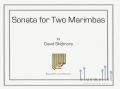 Skidmore , David - Sonata for Two Marimbas (スコア・パート譜セット)