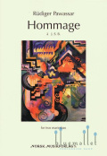 Pawassar , Rudiger - Hommage a J.S.B. for Two Marimbas (スコア・パート譜セット)