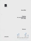 Part , Arvo - Fratres vier Schlagzeuger (パート譜のみ)