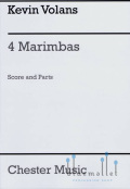 Volans , Kevin - 4 Marimbas (スコア・パート譜セット)