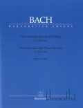 Bach , Johann Sebastian - Drei Sonaten und Drei Partiten fur Violine Solo (pub. Barenreiter / ed. Gunter Hauswald) (rev. ed. Peter Wollny)