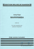 Pape , Andy - Marrrrimba for Solo Marimba and Optional Vibraphone