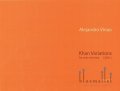 Vinao , Alejandro - Khan Variations for Solo Marimba
