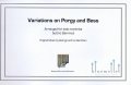 Sammut , Eric - Variations on Porgy and Bess
