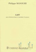 Manoury , Philippe - Last pour Clarinette Basse et Marimba (スコア・パート譜セット)