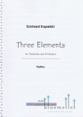 Kopetzki , Eckhard - Three Elements for Marimba and Orchestra (オーケストラ伴奏版 / スコア・ソロパート譜セット)