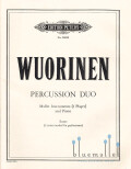 Wuorinen , Charles - Percussion Duo Mallet Instruments and Piano (スコアのみ)