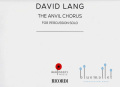 Lang , David - The Anvil Chorus for Percussion Solo