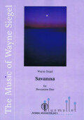 Siegel , Wayne - Savanna for Percussion Duo (スコアのみ) (特価品)