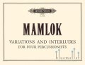 Mamlok , Ursula - Variations and Interludes for Four Percussionists (スコアのみ) (特価品)