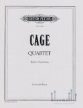 Cage , John - Quartet for Twelve Tom-Toms (She is Asleep) (スコア・パート譜セット)