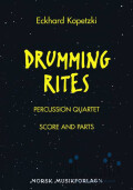 Kopetzki , Eckhard - Drumming Rites Percussion Quartet (スコア・パート譜セット) (特価品)
