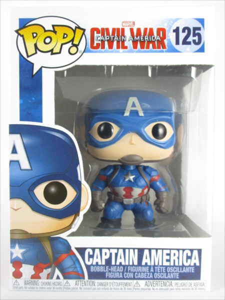 キャプテン・アメリカ [キャプテン・アメリカ/シビル・ウォー(CAPTAIN AMERICA CIVIL WAR)] FUNKO(ファンコ) POP! 125