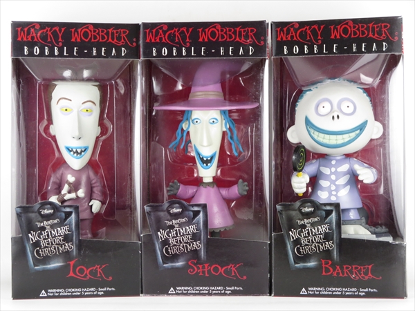 ショック ロック バレル ナイトメア ビフォー クリスマス Funko ファンコ Wacky Wobbler ワッキーワブラー バブルヘッド