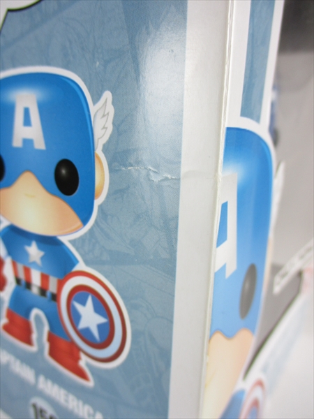 箱傷 キャプテンアメリカ 75thフォトンシールド Marvel Funko ファンコ Pop 159