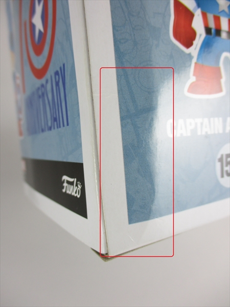 箱傷 キャプテンアメリカ 75thフォトンシールド Marvel Funko ファンコ Pop 159