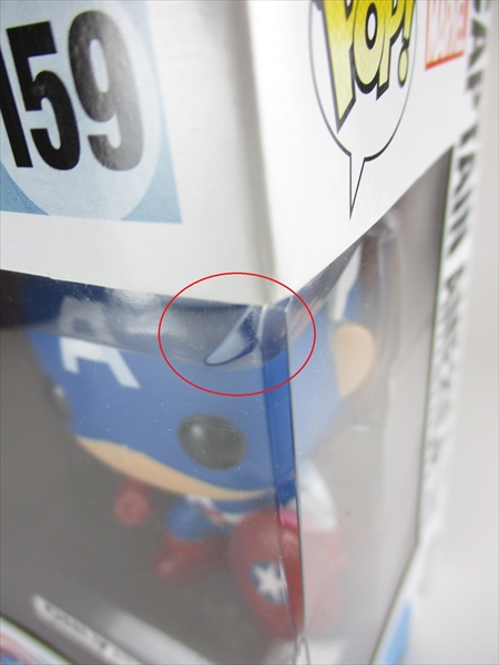 箱傷 キャプテンアメリカ 75thフォトンシールド Marvel Funko ファンコ Pop 159