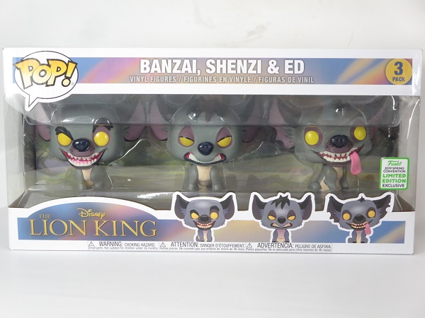 ハイエナ３匹セット 19年summer Convention限定 ライオンキング Funko ファンコ Pop 3pack