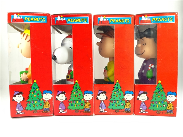 箱傷】 スヌーピー クリスマス 4体セット [PEANUTS(ピーナッツ
