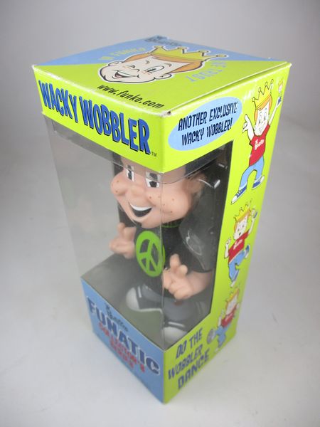 箱傷】 フレディ君 ピース黒Tシャツ FUNKO(ファンコ) Wacky Wobbler