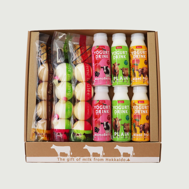 プリン4個入＆飲むヨーグルトセット Boccaオンラインショップ
