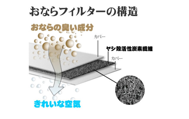 ハクナマタタ消臭クッションとおならフィルター