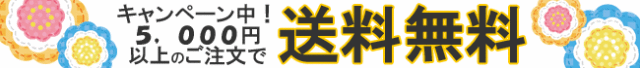 今なら5,000円以上のお買い上げで送料無料キャンペーン実施中！