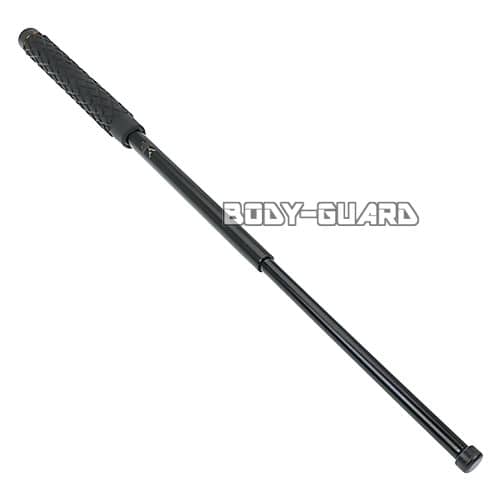 スタンダード　ラバーグリップ警棒　ガラス割りセット　26　ブラック